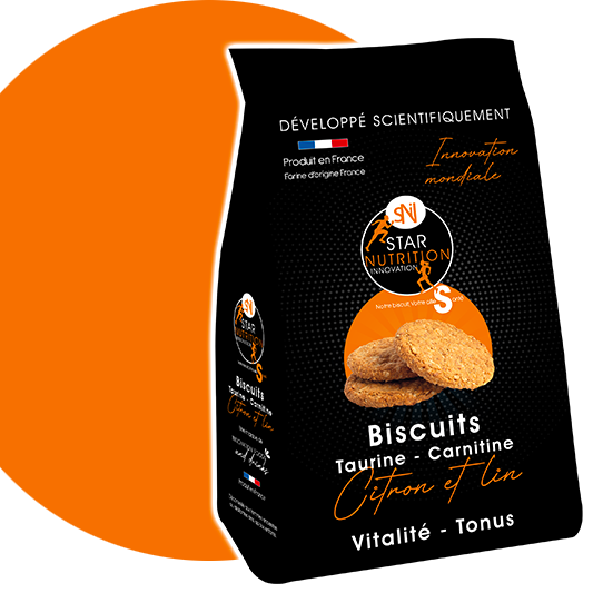 Packaging des biscuits au citron et au lin de la marque Innovation Food&Drinks
