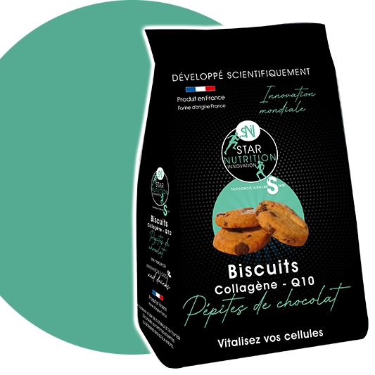 Packaging des biscuits aux pépites de chocolat de la marque Innovation Food&Drinks